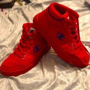 SOLD Men’s 10m Champion Red on Red Sneakers